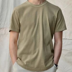 1006. Buck Mason Slub Curved Hem Tee | Color: Ficus
